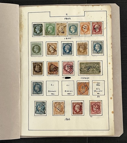 Early french stamp - early, collection