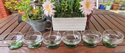 Antique set clear - 6, green