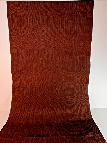 Light brown silk moire fabric - light,