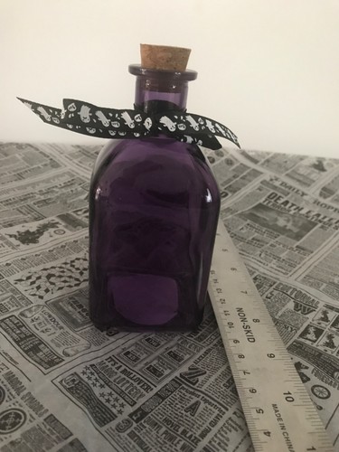 Decorative purple glass potion - decorative,