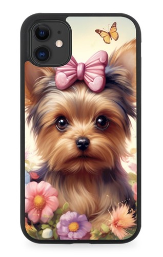 Floral yorkshire terrier - yorkshire,