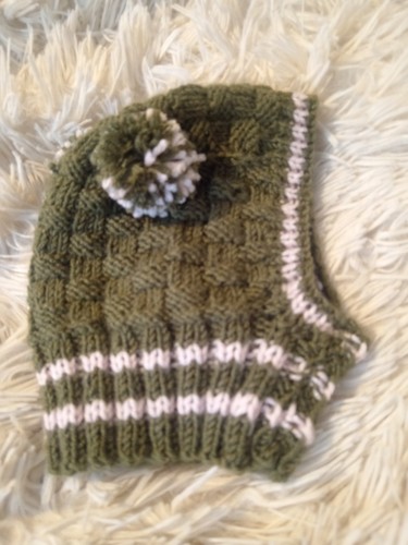Hand knitted dog hat suitable - hand,