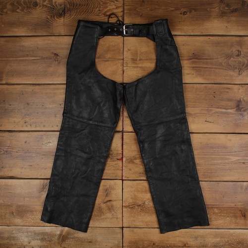 Vintage leather chaps trousers - leather,