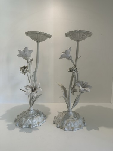 Vintage french toleware floral - vintage,