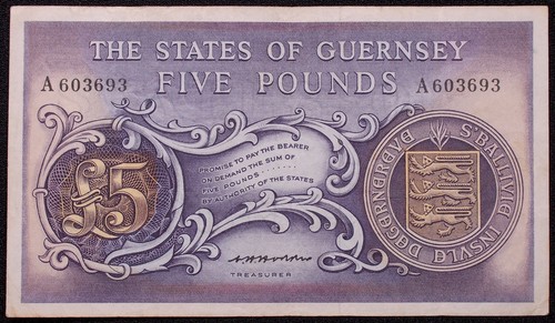 Guernsey five pounds nd - guernsey,