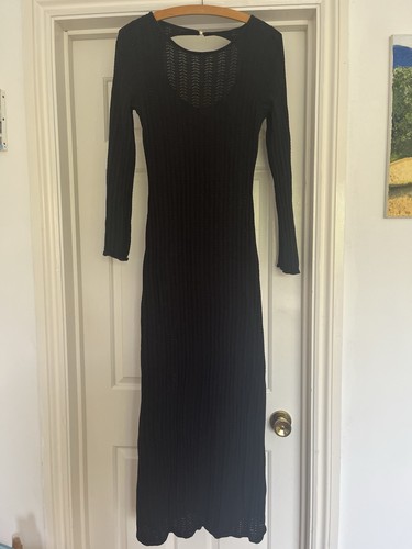 Black long sheet knit - h&m,