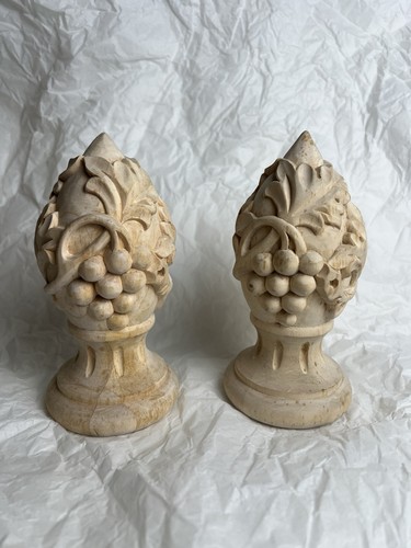 Hand finished wooden grape - finished,