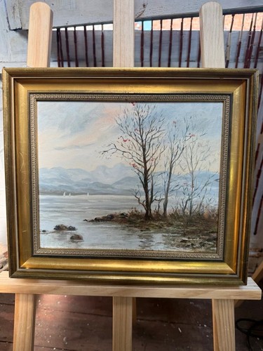 Vintage impressionist winter - vintage,