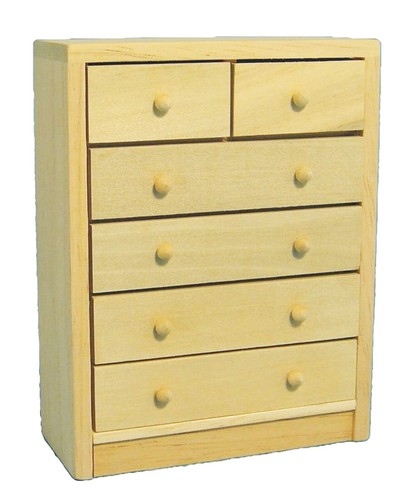 Dolls house tall chest - house,