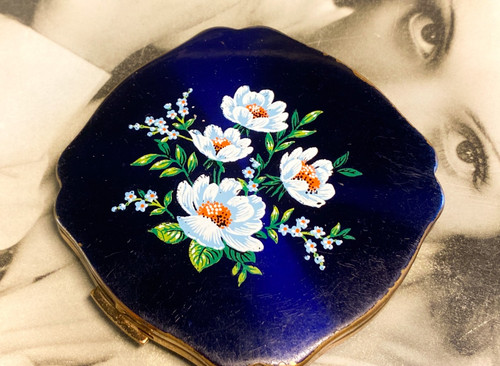 Melissa metallic blue floral