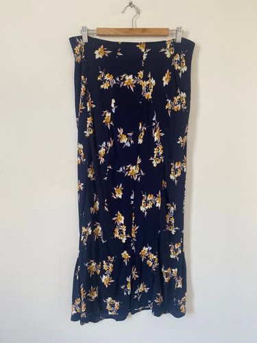 Joules skirt maxi navy blue - joules,