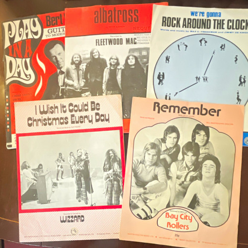 Vintage guitar sheet music lot - vintage,