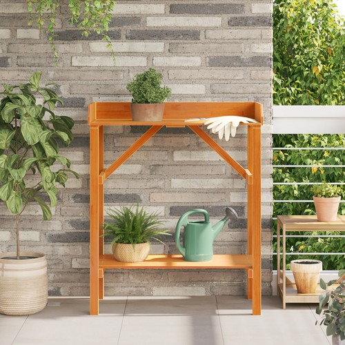 Garden potting table acacia - garden,