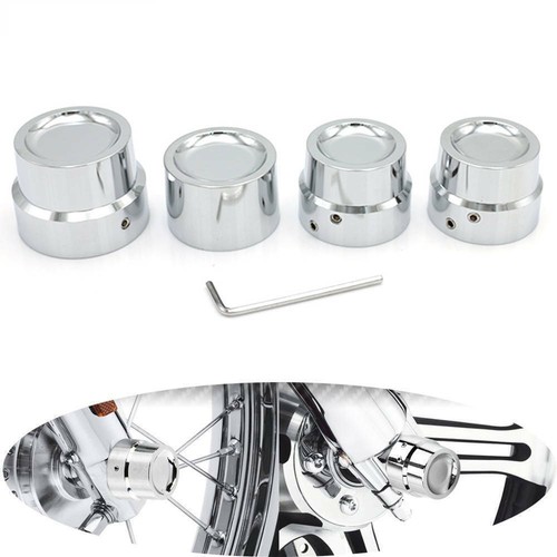 Chrome front rear axle cap - front,