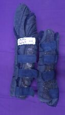 RCI Pony Size Blue Material With Fleece Lining Horse Set of 4 Travel Boots