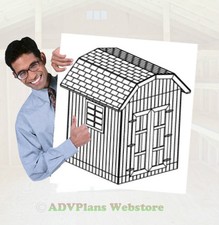 8X8 GAMBREL STORAGE SHED, 26