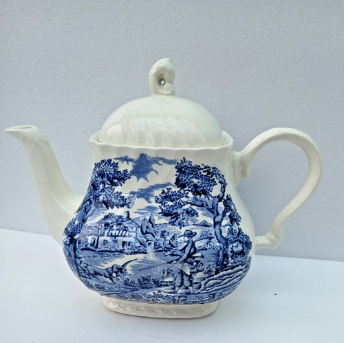 Vintage english pint tea pot - 2,