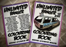 2025 World Final Unlimited Banger Racing Colouring Book - Art By Abz