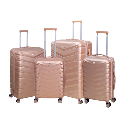 Travel suitcase 4pcs set rose - 4pcs,