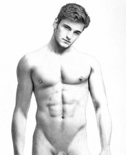 MALE NUDE #3 Original Graphite