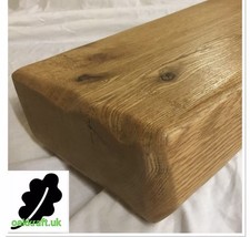 SOLID RUSTIC OAK MANTEL SHELF