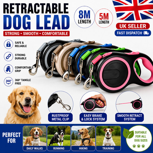 Retractable dog lead - retractable, extending