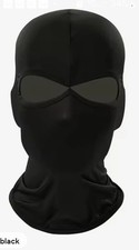 Unisex Black Knitted Balaclava Ski Mask One/Two Hole Neck  Warmer for Winter
