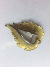 Vintage Hollywood Leaf Brooch