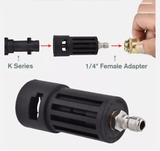 1x Quick Connect Quick Release Pressure Washer Gun Adapter For Karcher K To 1/4"