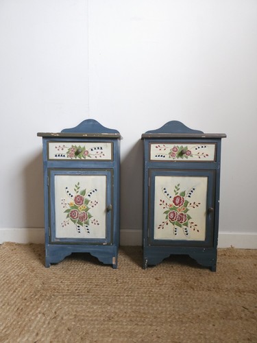 Vintage bedside drawers pair - bedside,