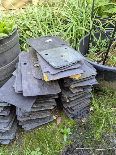 Roof tiles slates - roof, used