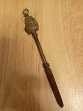Vintage Brass Fire Poker Used