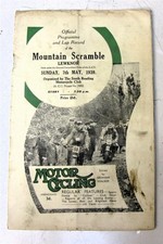 MOUNTAIN SCRAMBLE LEWKNOR Official Motorcycle Programme 7 May 1939