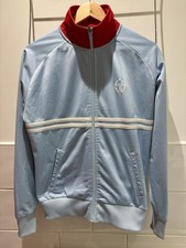 Sergio Tacchini Dallas Track Top Sky Blue Red White Size Medium Excellent