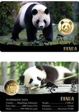 Panda 1/1000 Oz Gold Coin Big