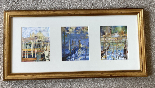 Vintage framed prints - , water