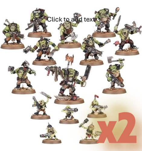 Ork boyz x20 grots x10 - ork,