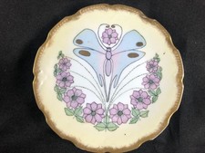 FINE ANTIQUE FRENCH LIMOGES LADY ARTIST PORCELAIN HAND PAINTED WALL PLATE. #2