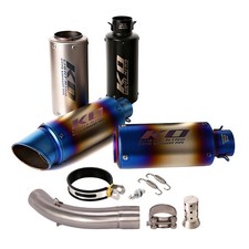 For Kawasaki Versys 1000 2019-2023 Exhaust Slip On Motorcycle Mid Connect Pipes