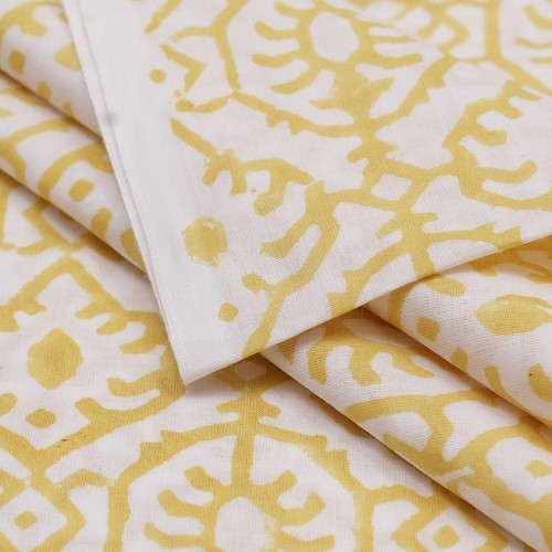 Yellow indian hand - yellow, print