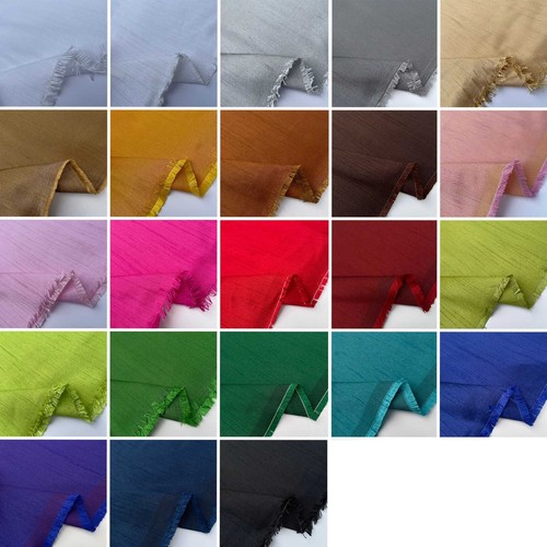 Plain faux dupion raw silk - faux,