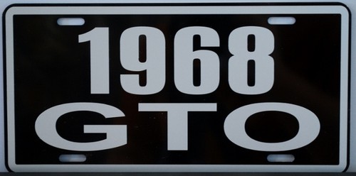 1968 pontiac gto license - 1968,