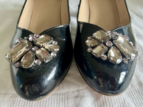 Vintage wide fit uk4 black - wide,