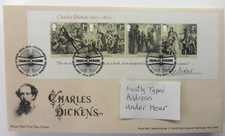 Great Britain Charles Dickens Mini Sheet cover Tallents house 2012