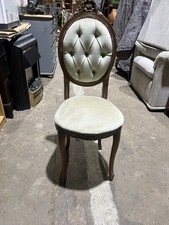 Antique Button Back Carved