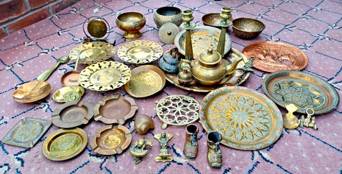 Large mixed brass - brass, and