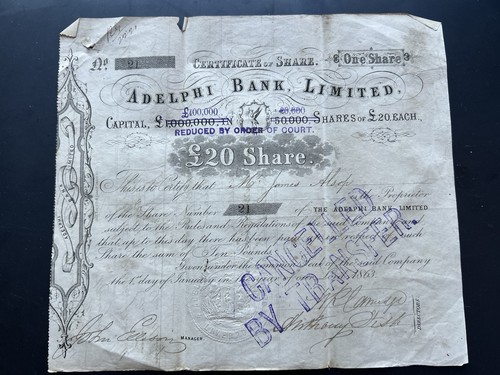 Antique adelphi bank - adelphi, limited