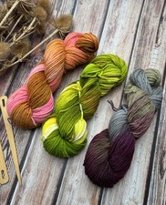 240g Hand Dyed Pure 100% Wool