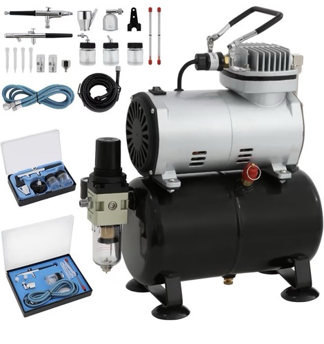 Velpex air brush kit with - kit,
