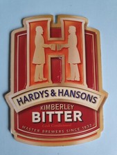 HARDY & HANSONS brewery beer pump clip BITTER real ale badge (Greene King)